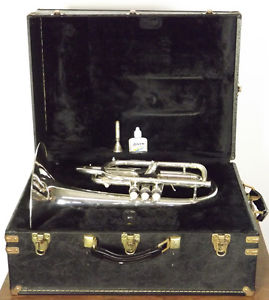RaRe Nr Mint Getzen Silver Mellophone w Case