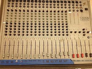 Crate CSX16 sound board/mixer c/w road case
