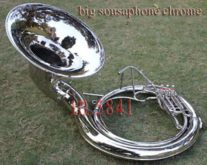 CHRISTMAS_GIFT SOUSAPHONE 24 ""VALVE^BIG_SOUSAPHONE.BRASS W/ CASE BOX SHIPPING