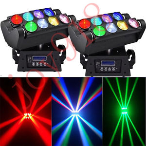 2PCS 8*10w rgbw 4in1 led spider beam moving head DMX for dj party stage lighting