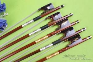 5PCS Rare shell Frog Cello Bow Brazilwood Straight Balance Fine Pull New #1229