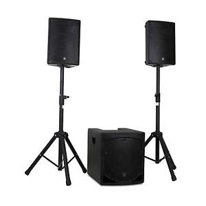 CONJUNTO SONIDO QTX QL1208MA 2.1 SET ALTAVOCES 30CM (12") 2x 20CM (8") MEZCLADOR