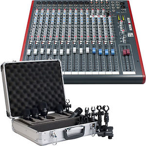 Allen & Heath ZED 18 Mixing Console with Audix FP5 Drum Microphone Kit