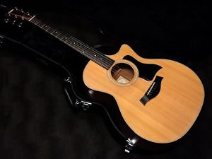 Taylor 314ce Natural w/hard case Free shipping Guiter Bass From JAPAN #X456