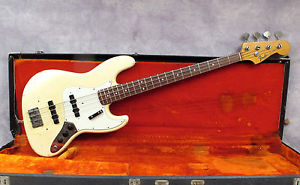 1965 FENDER JAZZ BASS - CLIVE BROWN REFINISH - OLYMPIC WHITE - ANDY BAXTER BASS