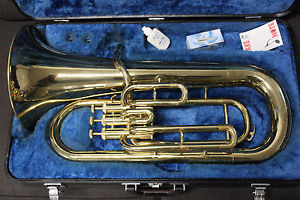YAMAHA YEP201 Euphonium Bb Baritone Horn YEP 201 horn NICE with Hard Case #2/4
