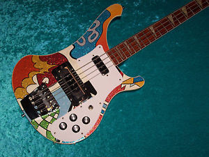 AMAZING Custom Hand Painted Rickenbacker 4003 Electric Bass Guitar  4001
