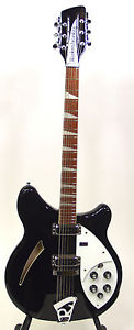 Rickenbacker 360/12 Deluxe Semi-Acoustic Guitar w/ Case - JetGlo 36012JG