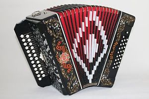 Garmoschka OVP, Knopfakkordeon Neu, Russische Garmoschka