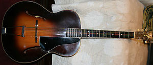 1930's Vega Arch Top Acoustic Guitar w/case