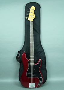 2015 Fender Nate Mendel Foo Fighters Road Worn Precision Bass Guitar Red w/OHSC