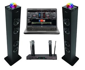 Complete Karaoke + Music DJ Party System + Speakers + Amp + Monitor + Lights
