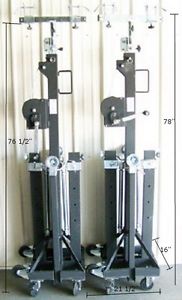 NEW! Pair Global Truss ST 157 Stands w/ Truss Adapters! Free US 48 State Ship!
