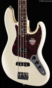 Fender American Standard Jazz Bass® Olympic White, Rosewood (683)