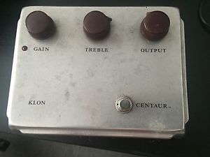 Original KLON CENTAUR Professional Overdrive Finnegan Guitar Pedal -Silver