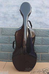4/4 New Cello case Hard Casr Carbon Fiber Black High quality New Strong Light#10