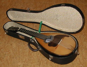 Absolute Rarität: antike ital. Altmandoline mandolin, mit Koffer, spielbereit