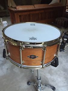 Craviotto 6x14 solid cherry wood shell snare drum - Mint Cond. includes case