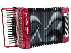 Akkordeon Weltmeister Opal 37/96/7/3/III mit Airbrushbalg