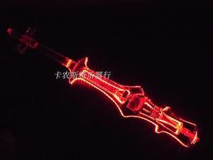 transparent crystal electric cello 4/4 size , LED  light colors,electric cello