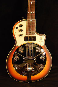 National Resolectric Sunburst Electric Resonator Guitar 21126