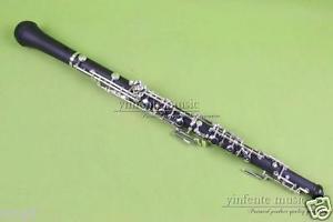 New oboe C key ebony Wood Body 3rd Octave left F Resonance Silver Plated #3