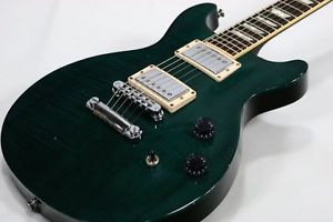 Gibson USA Les Paul Standard Double Cut Plus Trans Green CHW 2011 Used F/S EMS