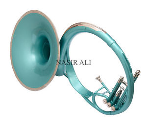 Bb PITCH GREEN KING SIZE TUBA 22" SOUSAPHONE FOR SALE WITH CASE + Mouth Piece