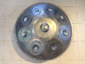 handpan prototype percussion with heat treatments