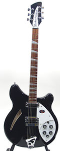 Rickenbacker 360 Deluxe Semi-Acoustic Guitar w/ Case - JetGlo 360JG