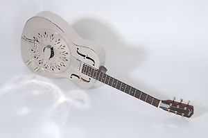 RESONATOR GITARRE JOHNSON JM-998 E chrome finish +Tonabnehmer (UVP 2016: 870 €