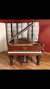 BEAUTIFUL "ROSEWOOD" STEINWAY AND SONS GRAND PIANO MODEL B FLOWER POT