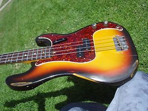 1967 Fender P Bass Precision Vintage - 44 HD Images with Neck & Pickguard Off