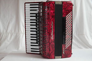Piano accordion akkordeon  WELTMEISTER METEOR 120 bass