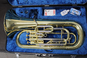 YAMAHA YEP321 Euphonium Baritone Horn YEP 321 horn Fully Working LACQUER  #2/4