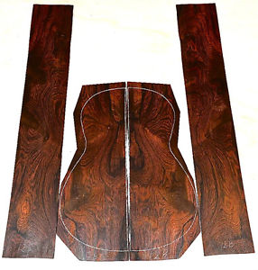 BRAZILIAN ROSEWOOD WILD GRAIN CLASSICAL GUITAR  LUTHIER SETS LOT of 3