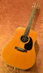 Martin D-28 1975 Natural w/hard case Free shipping Guitar from Japan #E838