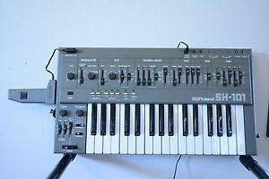 Roland SH-101 VINTAGE monophonic bass synthesizer SH101 w/ bag, Grip and belt