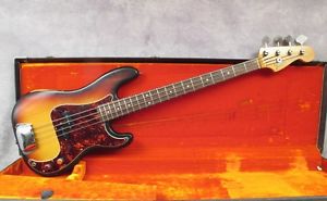 1973 FENDER PRECISION -  SUNBURST - OHSC - ANDY BAXTER BASS