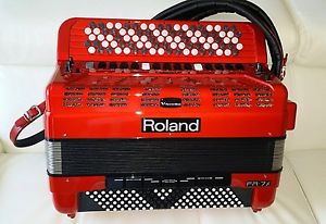 Roland FR-7X Chromatic Button B Or C System With Custom Made Straps