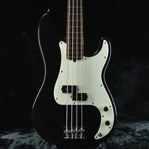 USED Fender American Standard Precision Bass FL -Black- Bass Guitar