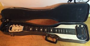 Vintage National Lap Steel 1964-1968 Ivory Pearl Case Cable