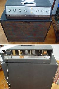 Vintage tube guitar amp amplifier 62 9052 valco  head  and cabinet 6l6