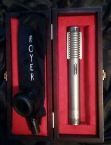 Royer R-122 MKII Active Ribbon Microphone Nickel Mic w/ Case, Sleeve & Mount