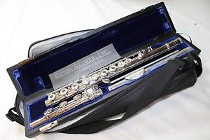 Emerson EF88B Professional Solid Silver Flute Inline G DISPLAY MODEL QuinnTheEsk