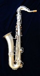 *GORGEOUS* 1923 Buescher C Melody Tenor Saxophone  Silver/Gold Bell W/ VIDEO
