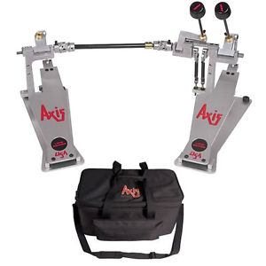 Axis XL2 Longboard Double Bass/Kick Drum Pedal with Axis 02CDB Canvas Carry Bag
