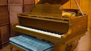 Baldwin-Howard Art-case Grand Piano - Model 550 - Ribbon Mahogany semi-gloss