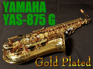 YAMAHA YAS-875G Custom rare gold-plated model alto sax