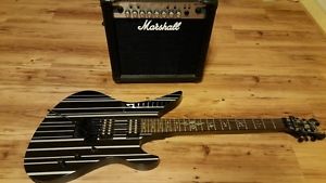 Schecter Synyster Standard Electric Guitar with Marshall Guitar Amp